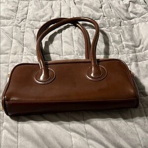 Classic Brown Leather Shoulder Bag